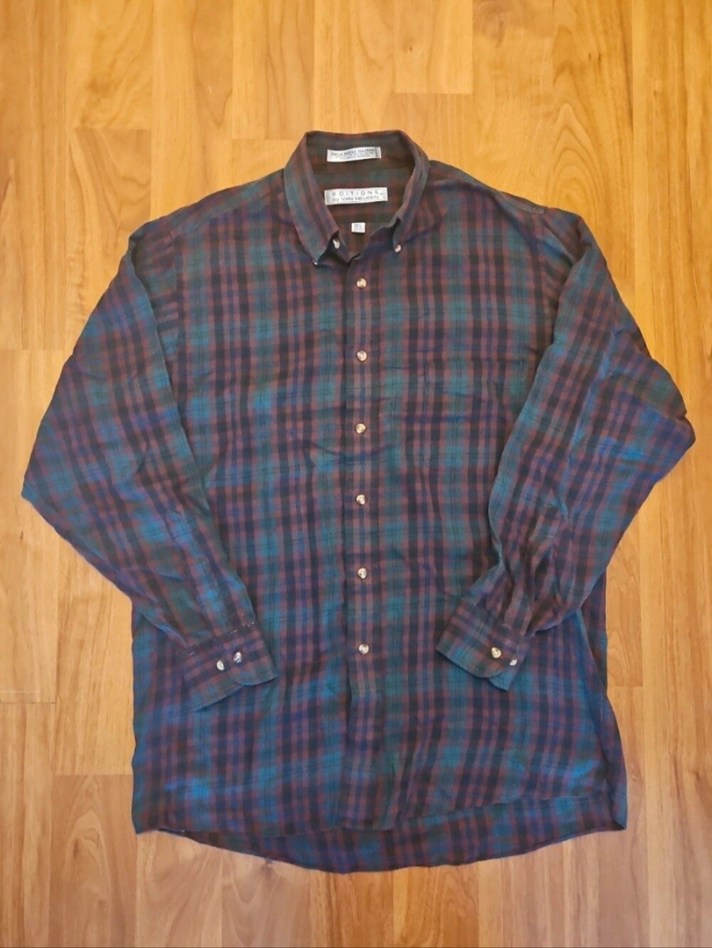 Van Heusen Plaid Button Down